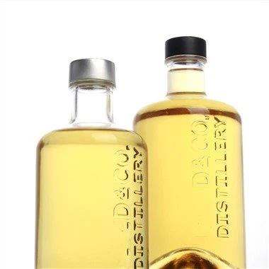 Botella de vidrio de licor de 375 ml