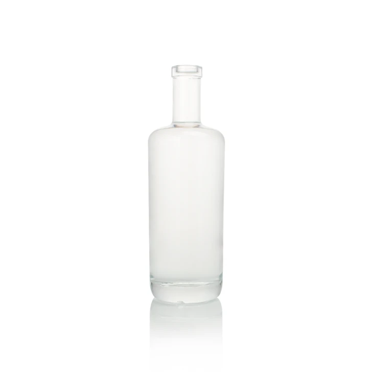 CHANGYOUGLASS Luxury Customizable Clear Glass Bottles Empty Square Cube Sizes Whiskey Brandy Tequila Gin Hot Stamping Packaging