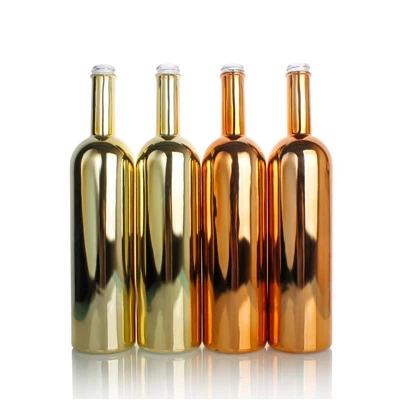 Cómo procesar botellas de vino de vidrio electroplacado