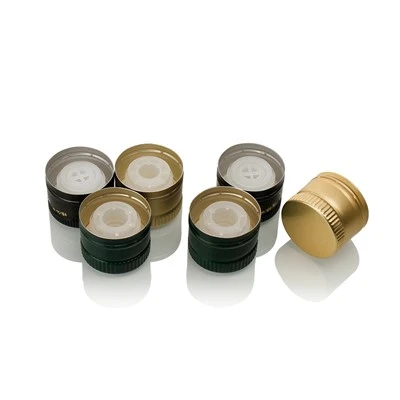 Tapa de plástico de aluminio para aceite de oliva
