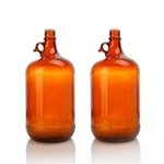 3L etiqueta personalizable botella de vidrio de cerveza transparente