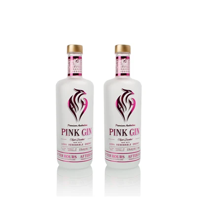 Botella de ginebra redonda extra de 750 ml con calcomanía