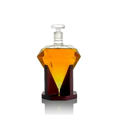 Decantador de vidrio de borosilicato de lujo de forma especial