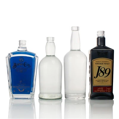 Botella de vidrio general de whisky de 750 ml