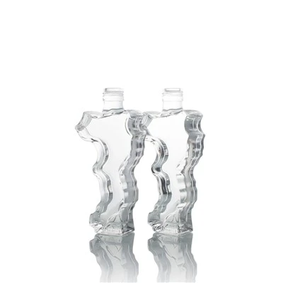 Botella de borosilicato de 750 ml de forma irregular